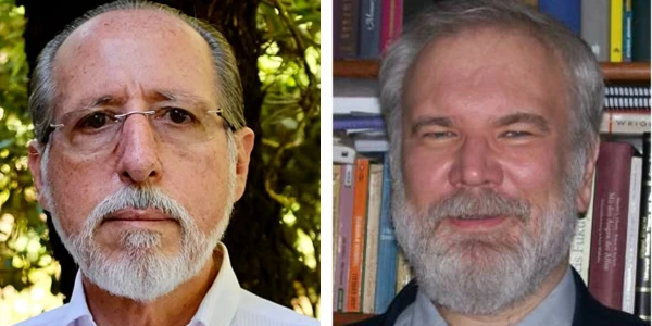 Os professores da Pós Educação Unisinos Ramon Cosenza e Vitor Haase